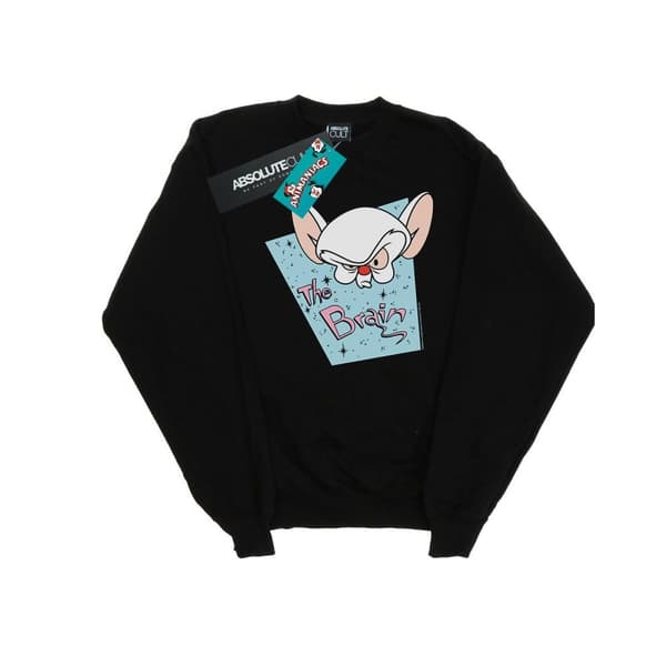 Animaniacs Mens The Brain Mugshot Sweatshirt