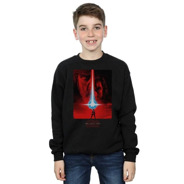Star Wars Boys The Last Jedi Red Poster Sweatshirt