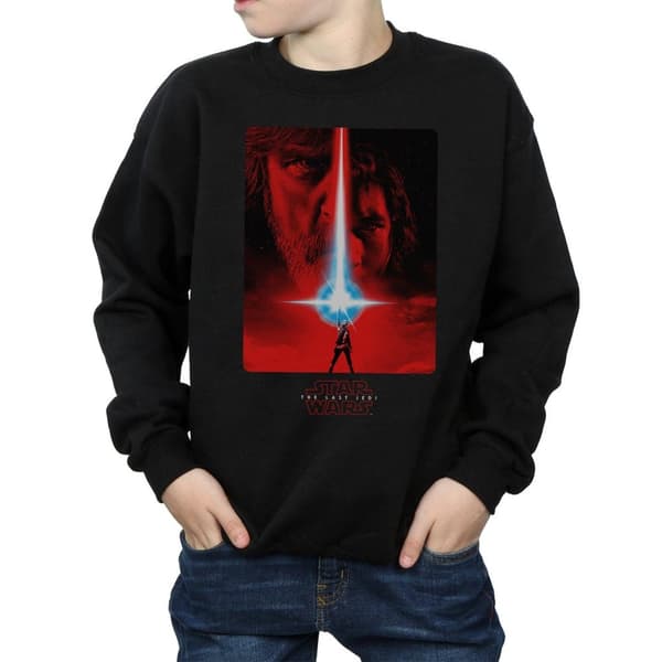 Star Wars Boys The Last Jedi Red Poster Sweatshirt