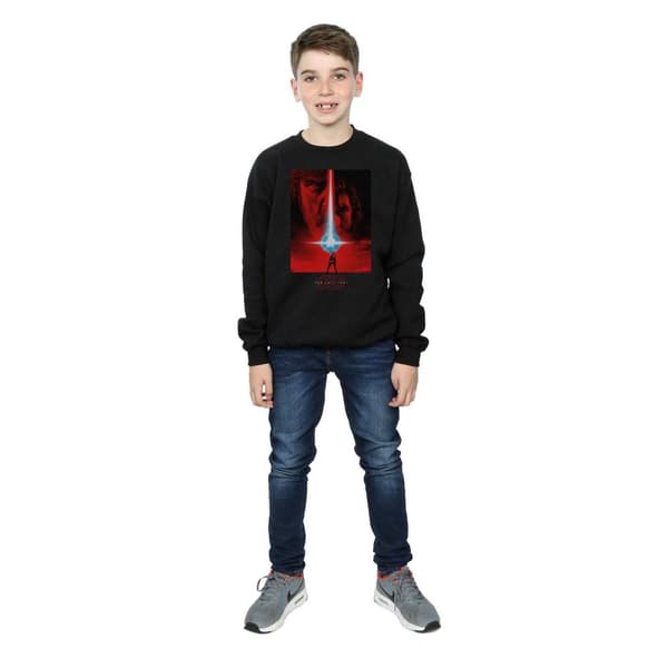 Star Wars Boys The Last Jedi Red Poster Sweatshirt