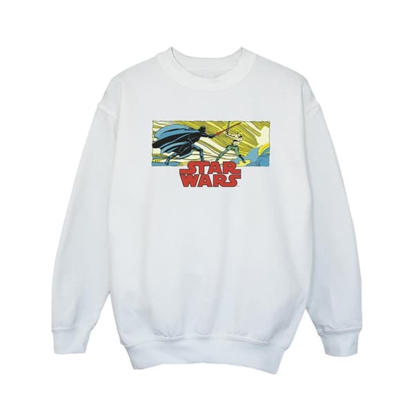 Star Wars Girls Comic Strip Luke And Vader Sweatshirt