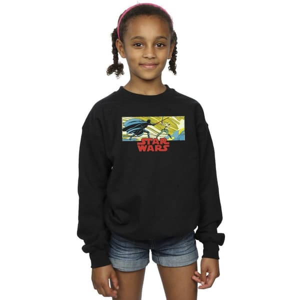 Star Wars Sweatshirt med Luke och Vader i serietidningar för flickor
