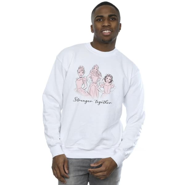 Disney Mens Princesses Stronger Together Sweatshirt