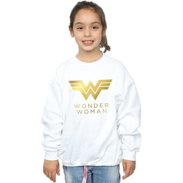 DC Comics Girls Wonder Woman 84 Golden Logo Sweatshirt