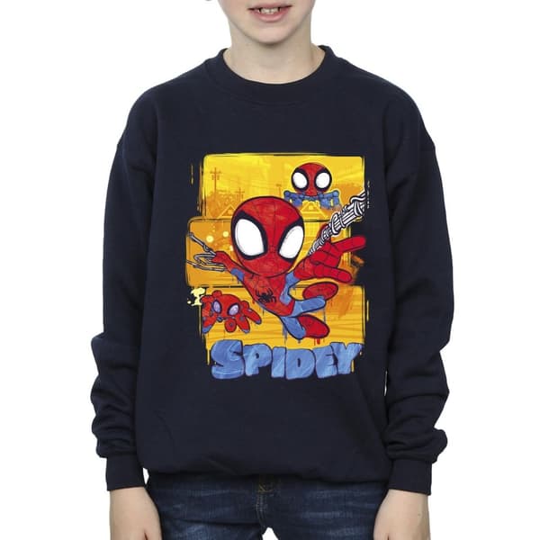 Marvel Boys Spidey And His Amazing Friends Flying Sweatshirt