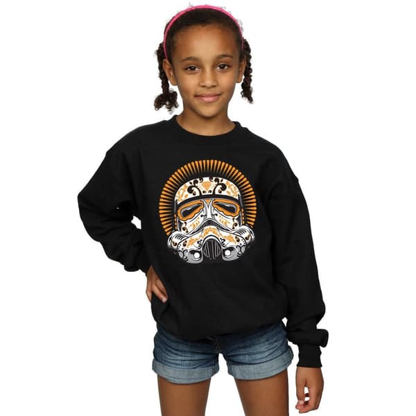 Star Wars Girls Stormtrooper Dia De Los Muertos Sweatshirt