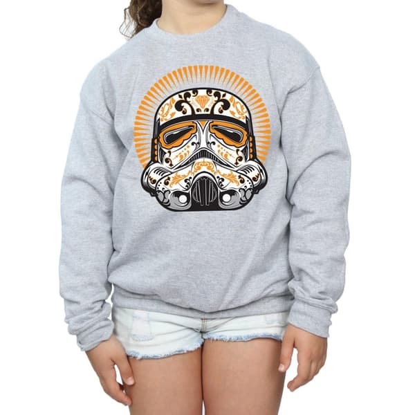 Star Wars Girls Stormtrooper Dia De Los Muertos Sweatshirt