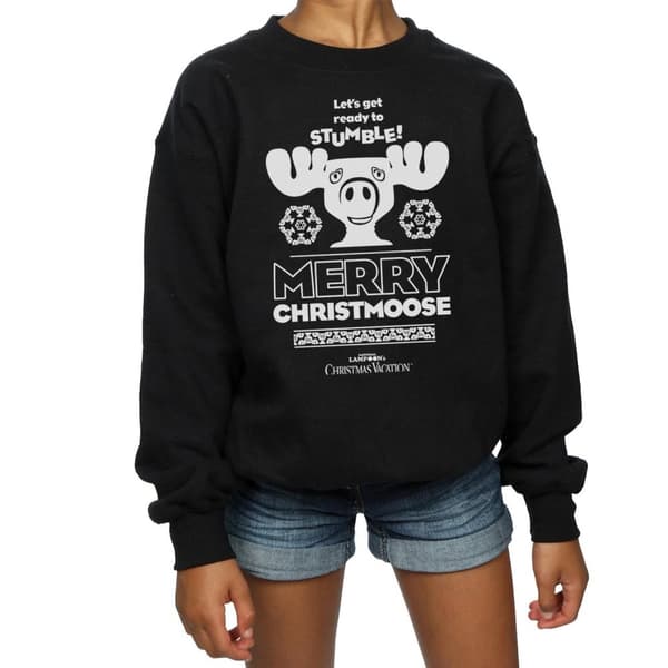 National Lampoon´s Christmas Vacation Girls Merry Christmoose Sweatshirt