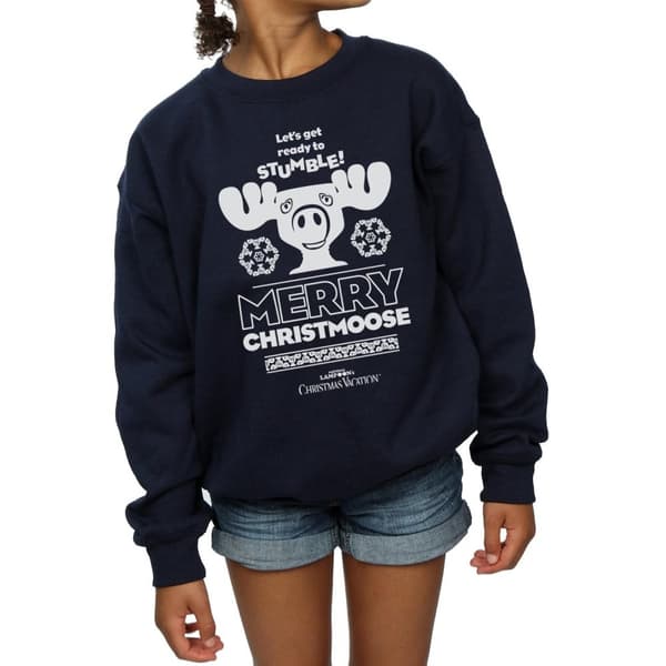National Lampoon´s Christmas Vacation Girls Merry Christmoose Sweatshirt