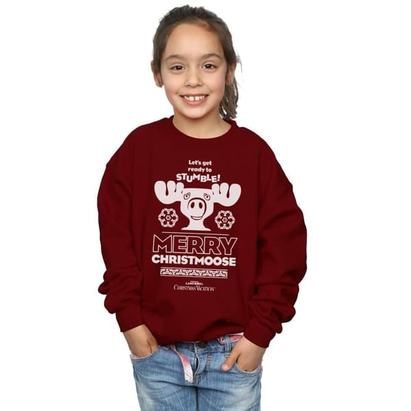 National Lampoon´s Christmas Vacation Girls Merry Christmoose Sweatshirt