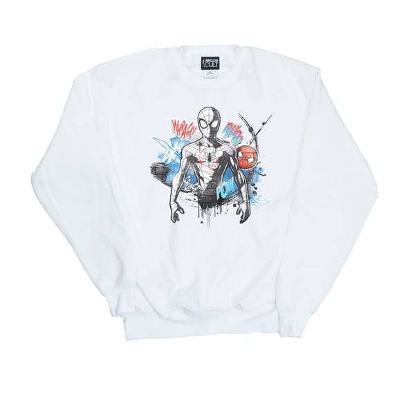 Marvel Womens/Ladies Spider-Man Graffiti Pose Sweatshirt