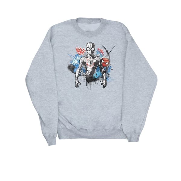 Marvel Womens/Ladies Spider-Man Graffiti Pose Sweatshirt