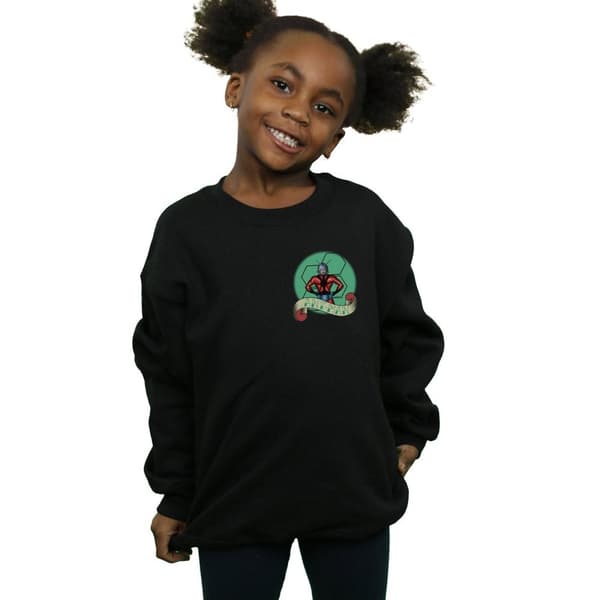 Marvel Girls Ant-Man Tattoo Breast Print Sweatshirt