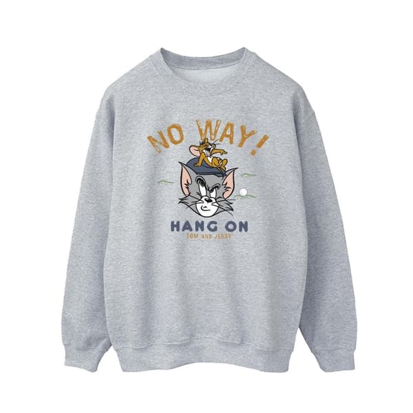 Tom And Jerry Mens Hang On Golf Sweatshirt