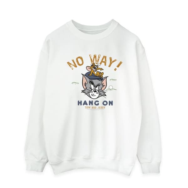 Tom And Jerry Mens Hang On Golf Sweatshirt