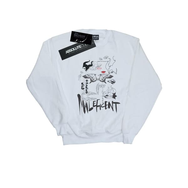 Disney Dam/kvinnor Maleficent Mistress Of Evil Growing Wild Collage Sweatshirt