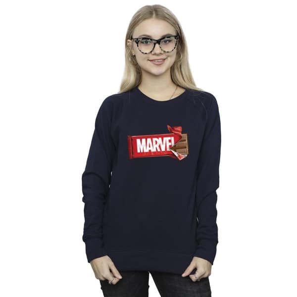 Marvel Universe Kvinnor/Ladies Marvel Chocolate Sweatshirt