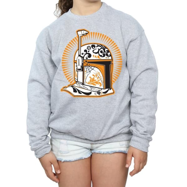Star Wars Girls Boba Fett Dia De Los Muertos Sweatshirt
