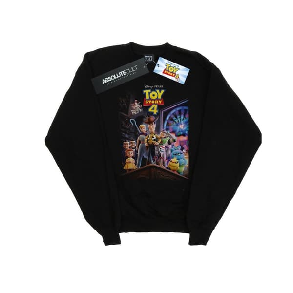 Disney Sweatshirt med affisch för flickor Toy Story 4 Black 7-8 Years