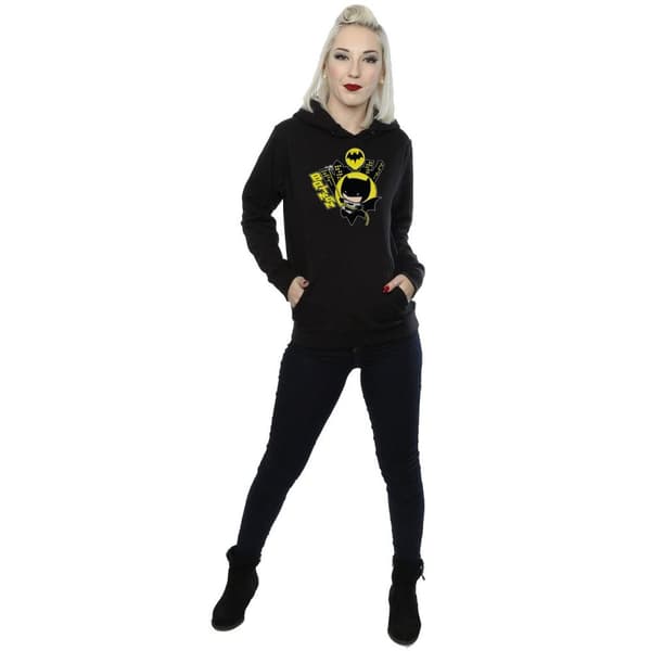 DC Comics Womens/Ladies Chibi Batman Swinging Hoodie