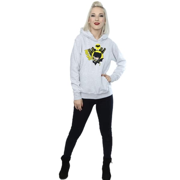 DC Comics Womens/Ladies Chibi Batman Swinging Hoodie