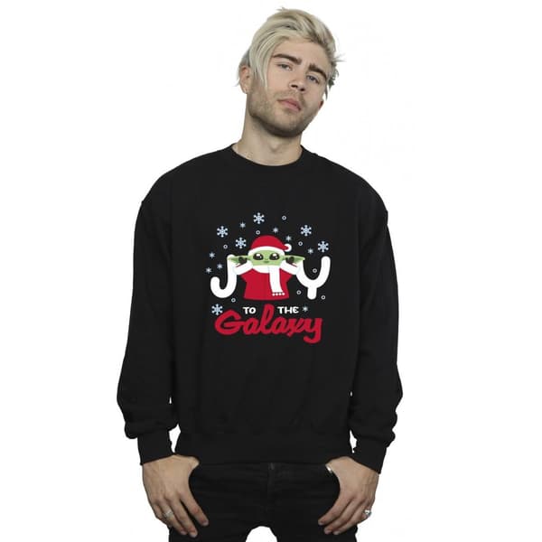 Star Wars Mens The Mandalorian Joy To The Galaxy Sweatshirt
