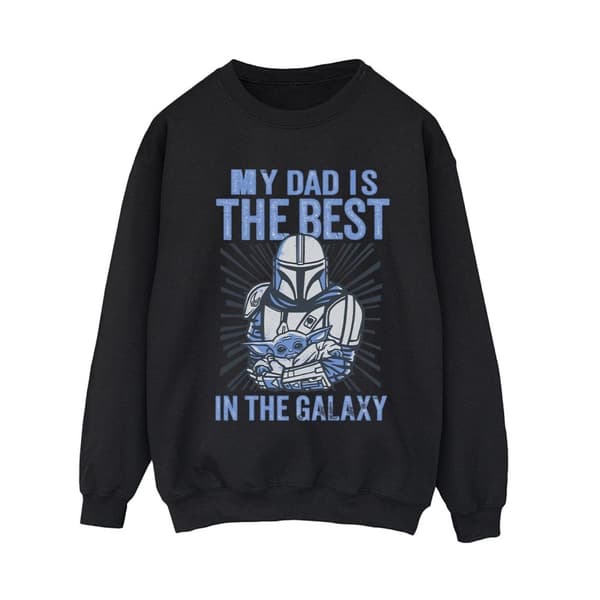 Star Wars Dam/Tjej Mandalorian Best Dad Sweatshirt