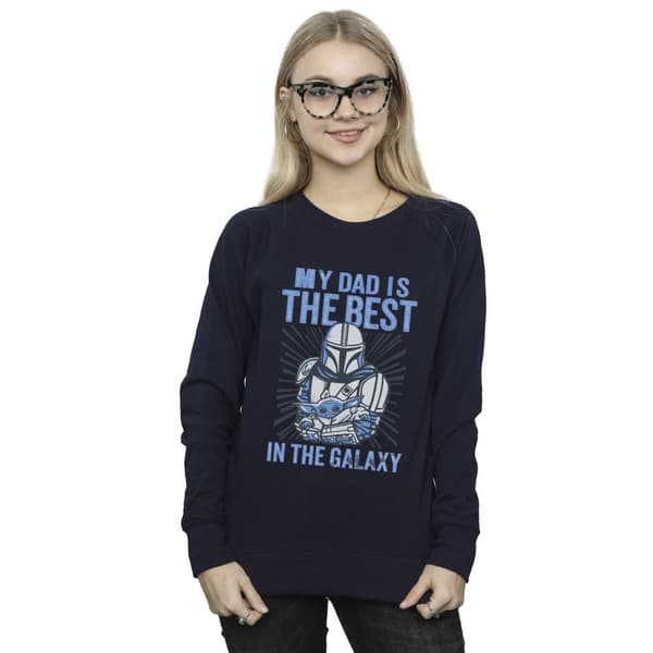 Star Wars Dam/Tjej Mandalorian Best Dad Sweatshirt