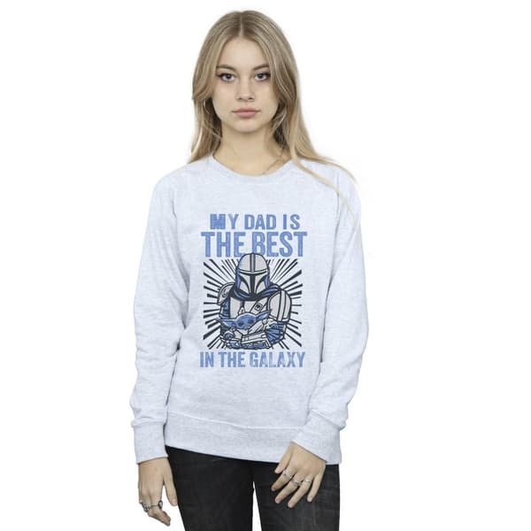 Star Wars Dam/Tjej Mandalorian Best Dad Sweatshirt