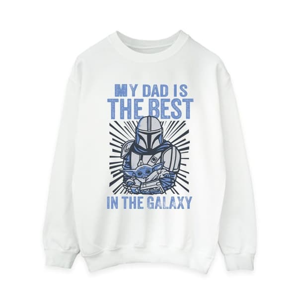 Star Wars Dam/Tjej Mandalorian Best Dad Sweatshirt