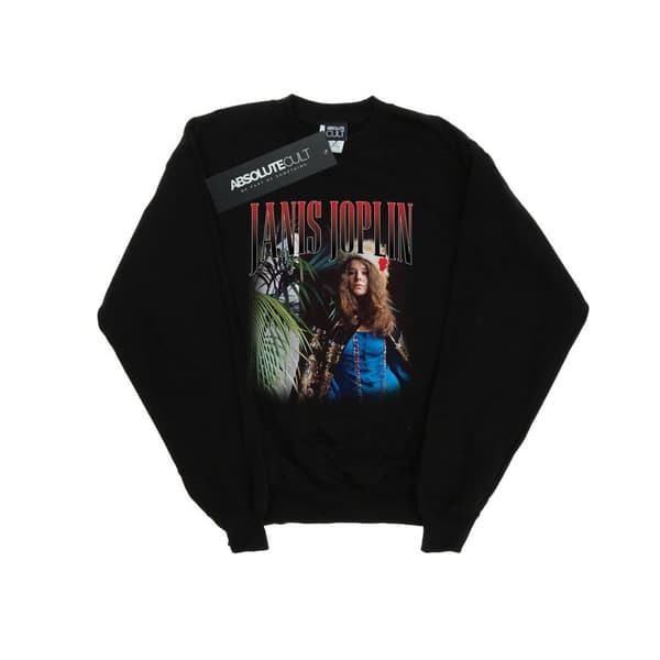 Janis Joplin Mens Baron Homage Sweatshirt Black S