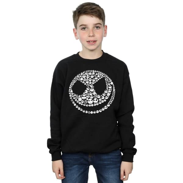 Disney Pojkar Nightmare Before Christmas Jack Skull Collage Sweatshirt