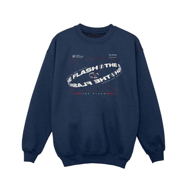 DC Comics Girls The Flash Graph Sweatshirt Navy Blue 5-6 Years