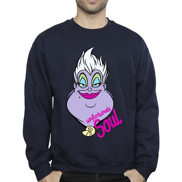 Disney Mens Villains Ursula Unfortunate Soul Sweatshirt
