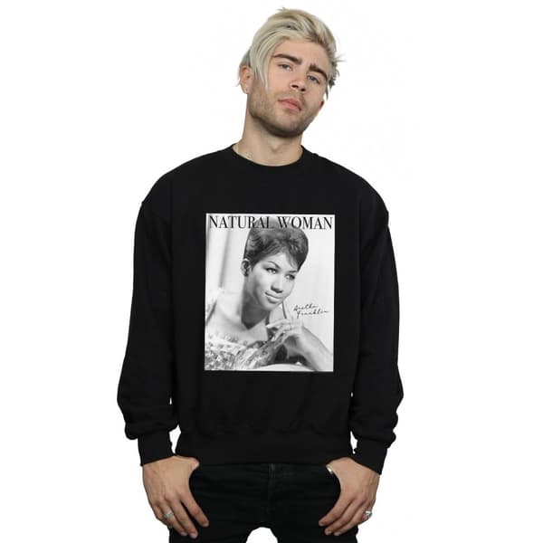 Aretha Franklin Mens Natural Woman Sweatshirt