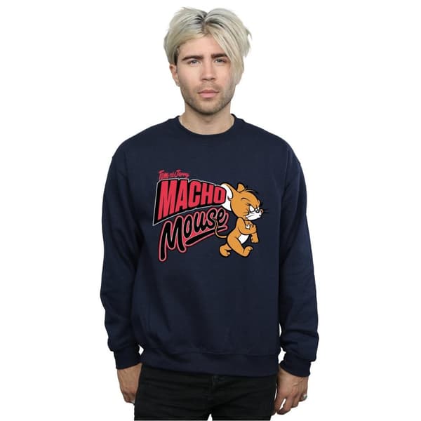 Tom And Jerry Mens Macho Mouse Sweatshirt