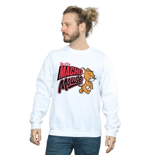 Tom And Jerry Mens Macho Mouse Sweatshirt