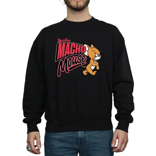 Tom And Jerry Mens Macho Mouse Sweatshirt