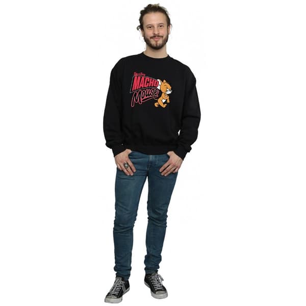 Tom And Jerry Mens Macho Mouse Sweatshirt