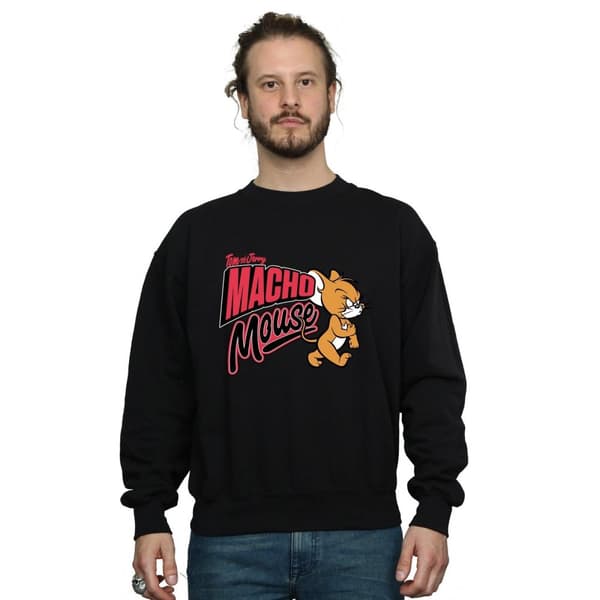 Tom And Jerry Mens Macho Mouse Sweatshirt