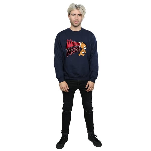 Tom And Jerry Mens Macho Mouse Sweatshirt