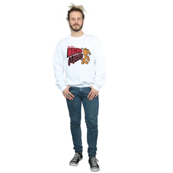 Tom And Jerry Mens Macho Mouse Sweatshirt