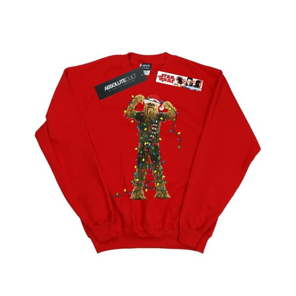 Star Wars Boys Chewbacca Christmas Lights Sweatshirt