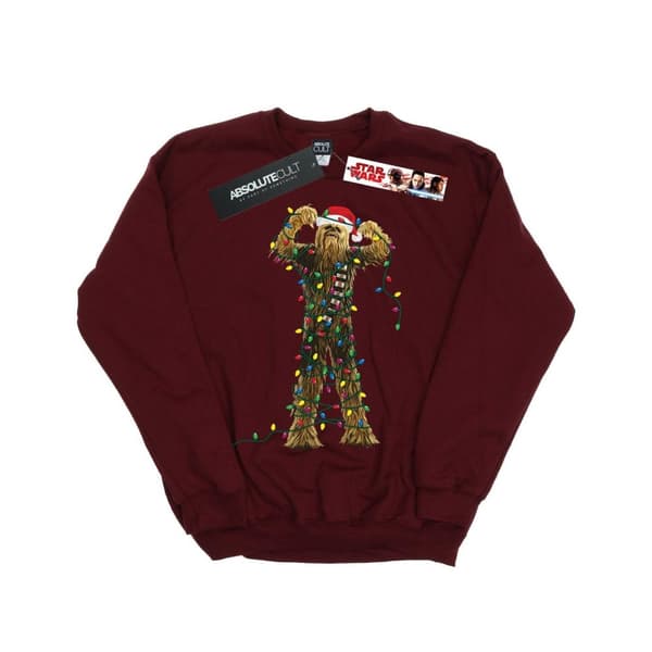 Star Wars Boys Chewbacca Christmas Lights Sweatshirt