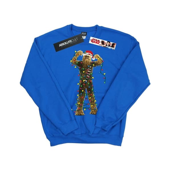 Star Wars Boys Chewbacca Christmas Lights Sweatshirt