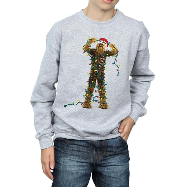 Star Wars Pojkar Chewbacca Sweatshirt med julbelysning