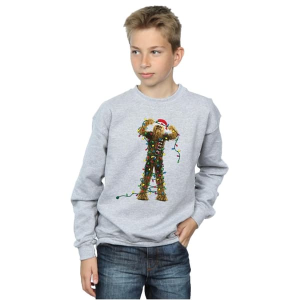 Star Wars Pojkar Chewbacca Sweatshirt med julbelysning
