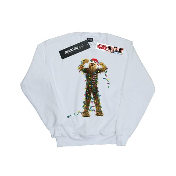 Star Wars Boys Chewbacca Christmas Lights Sweatshirt