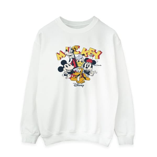 Disney Mens Mickey Mouse Group Sweatshirt