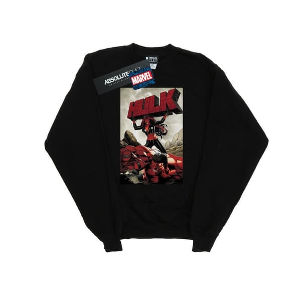 Marvel Girls Red Hulk Cover Sweatshirt